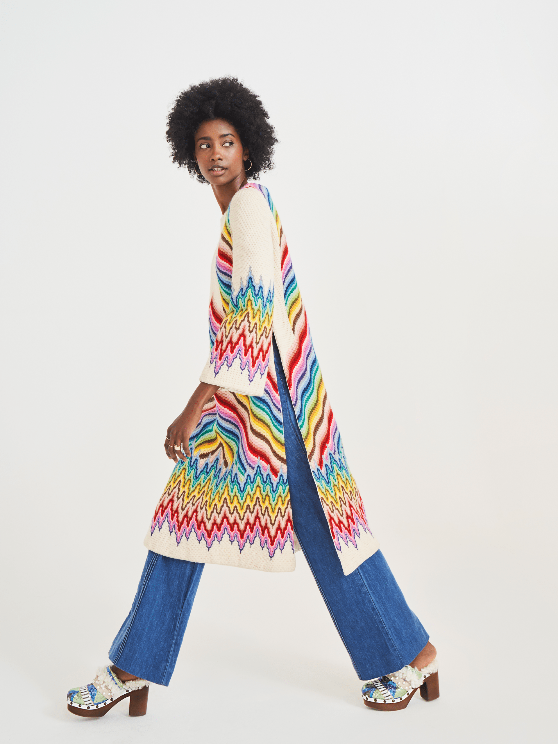 Boho Knits and Crochet Dress - Medium Boho Knits and Crochet Dress - Medium