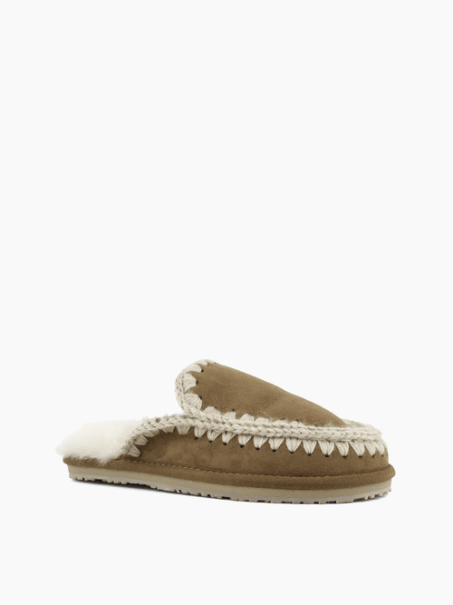 Suede Slipper Full Eskimo Stitch Men's