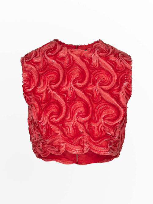 Vintage 60's Funky Lace Iridescent Top