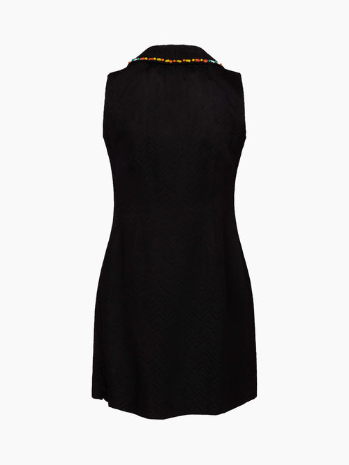 Vintage Beaded Mod Dress